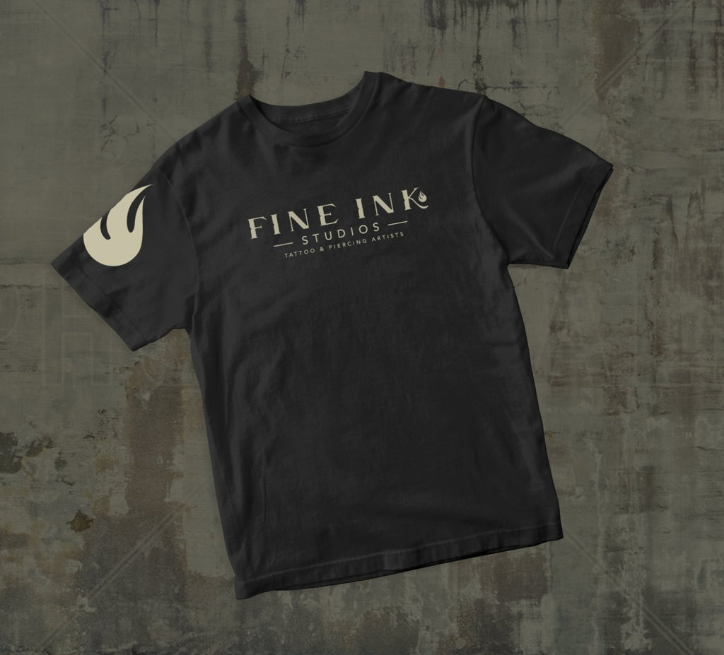 Fine Ink Tee BLACK - Fine Ink Studios MerchShirtsFine Ink Studios